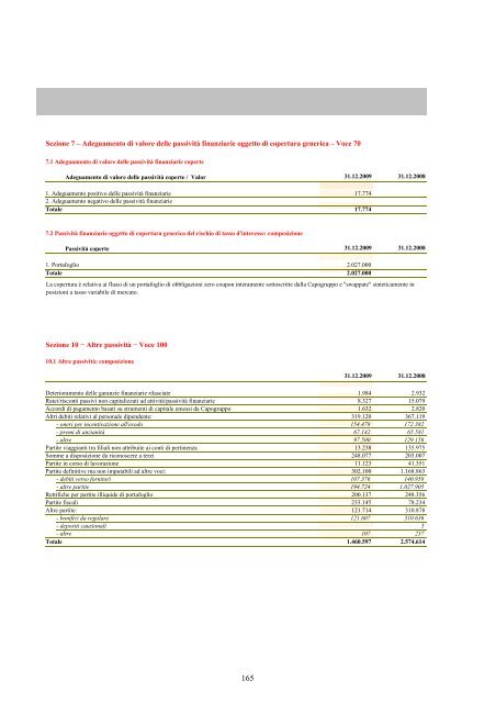 PiÃ¹ semplicitÃ . Ã facile con UniCredit. Bilancio 2009 - UniCredit Group