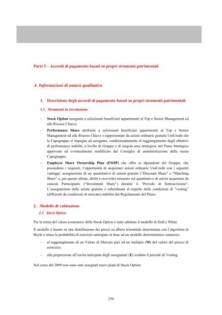 PiÃ¹ semplicitÃ . Ã facile con UniCredit. Bilancio 2009 - UniCredit Group