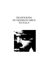 TRAFFICKING OF NIGERIAN GIRLS TO ITALY - UNICRI