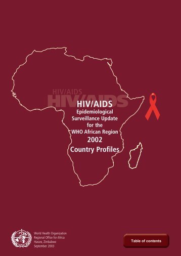 HIV/AIDS Epidemiological Surveillance Update for the WHO African ...