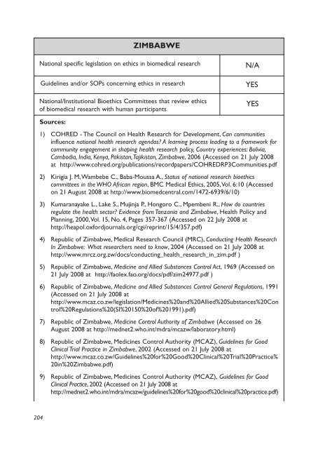 Biomedical Research in Developing Countries - UNICRI