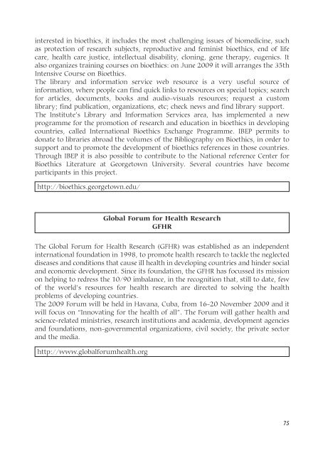 Biomedical Research in Developing Countries - UNICRI