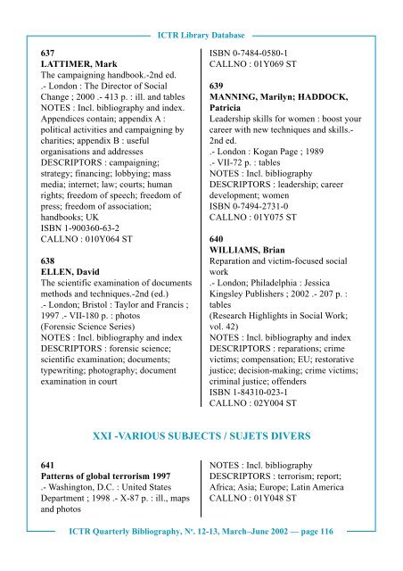 No. 12 - 13, March-June 2002 - International Criminal Tribunal for ...