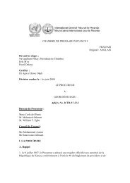 Jugement - International Criminal Tribunal for Rwanda