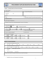 ICTR Procurement Supplier Registration Form - International ...