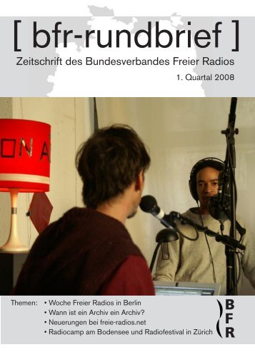 [ bfr-rundbrief ] - Bundesverband Freier Radios