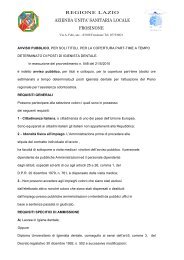 Avviso pubblico - Igienista dentale.pdf - ASL Frosinone