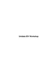 Unidata IDV Workshop - Unidata - University Corporation for ...