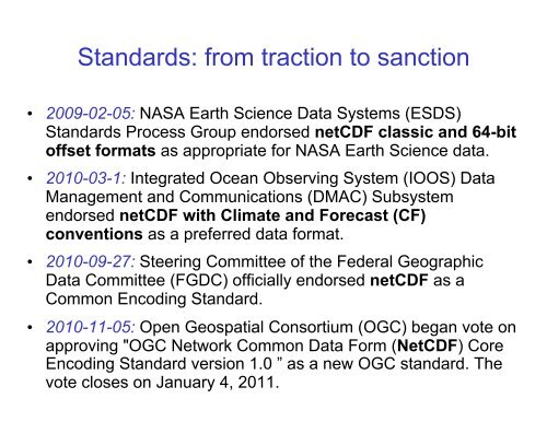 Advances in the NetCDF Data Model, Format, and Software - Unidata