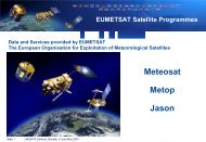 EUMETSAT Satellite Programmes - Unidata