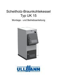 Scheitholz-Braunkohlekessel Typ UK 15 - uniDomo GmbH & Co KG