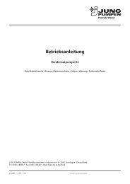 Betriebsanleitung - UniDomo GmbH & Co KG