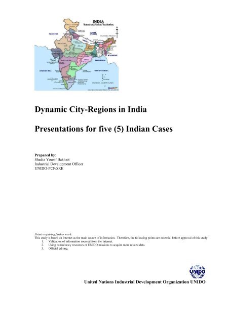 Dynamic City-Regions in India Presentations for five (5 ... - Unido