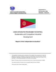 Sustainable and Competitive Industrial Development - Unido
