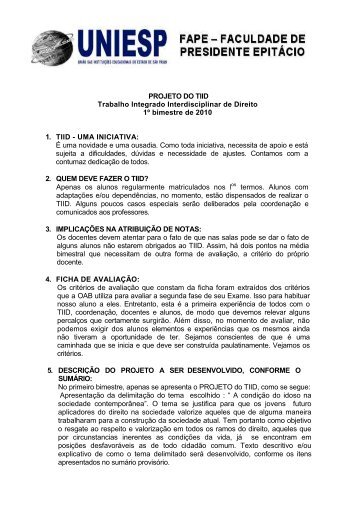 realizar download - UNIESP