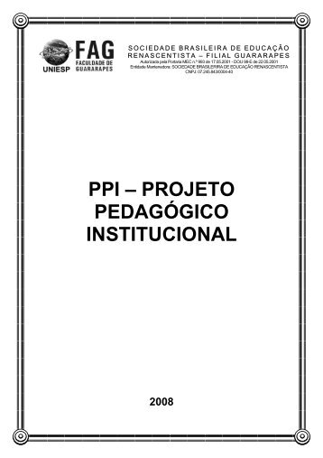 PPI â PROJETO PEDAGÃGICO INSTITUCIONAL - Uniesp