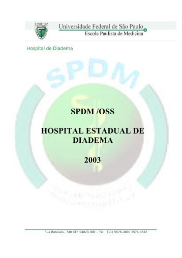 SPDM /OSS HOSPITAL ESTADUAL DE DIADEMA 2003 - Unifesp