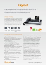 Datenblatt Gigaset DE900 IP PRO - Astimax