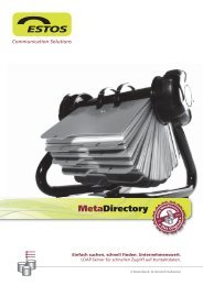 ESTOS Metadirectory 3.5beta Produkt-Flyer - Berl EDV