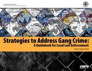 Strategies to Address Gang Crime: - Cops - Department of Justice