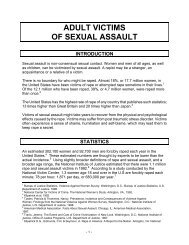 ADULT VICTIMS OF SEXUAL ASSAULT - Unified-solutions.org