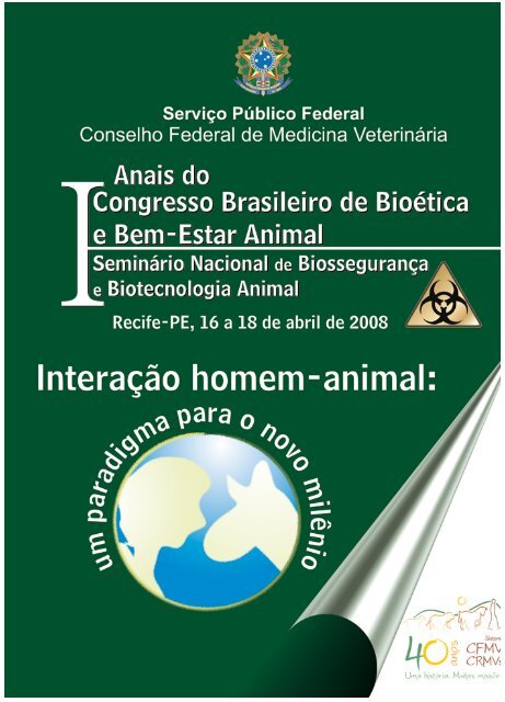 Anais do I Congresso de Bioetica e Bem-Estar Animal - Unoesc
