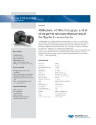 Spyder2 4k Datasheet - Teledyne DALSA