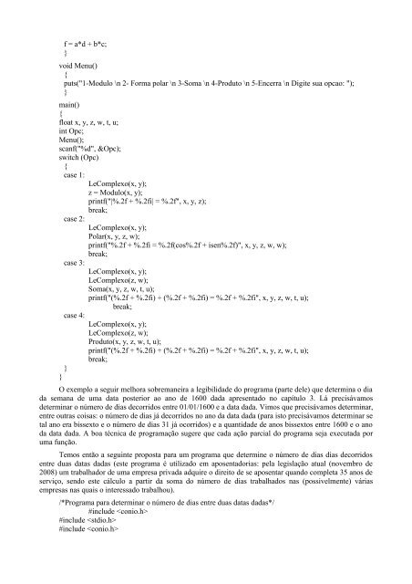 Aprendendo a Programar Programando em Linguagem C - FSM