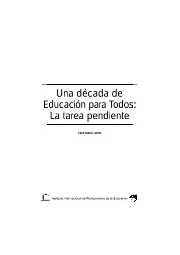Una dÃ©cada de EducaciÃ³n para To d o s : La tarea ... - INEE Toolkit