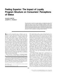 Feeling Superior: The Impact of Loyalty Program Structure on ...