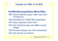 VerÃ¶ffentlichung Rainer Maria Rilke