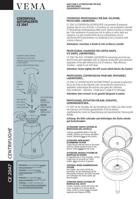 ce 2047 l centrifughe - Uni - Jas