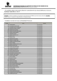 Aproveitamento da nota do ENEM Vestibular VerÃ£o 2011 Site - UnijuÃ­