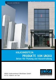 ProduKte von uniKa - UNIKA Kalksandstein Westfalen GmbH
