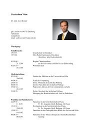 Curriculum Vitae - Herzzentrum