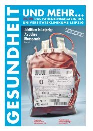 Magazin als PDF - Universitätsklinikum Leipzig