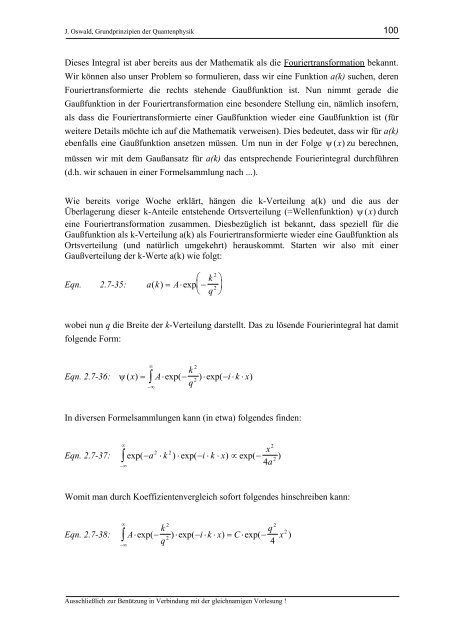 Grundprinzipien der Quantenphysik