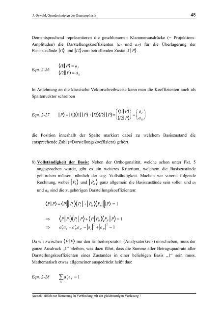 Grundprinzipien der Quantenphysik