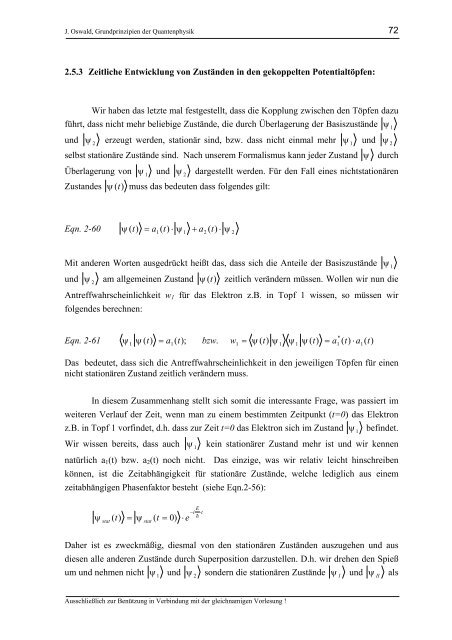 Grundprinzipien der Quantenphysik