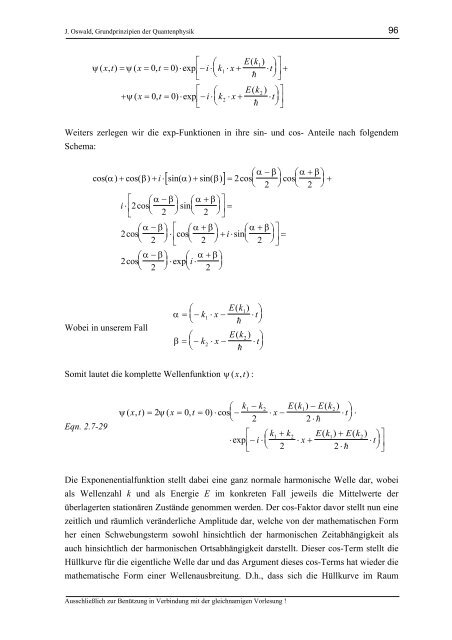 Grundprinzipien der Quantenphysik