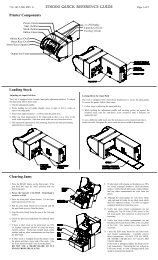 ET6000 QUICK REFERENCE GUIDE Printer Components Loading ...