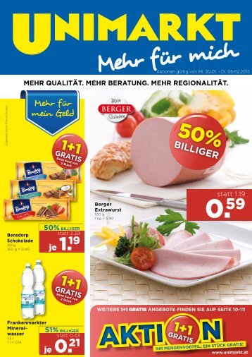 20% billiger - Unimarkt