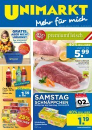 25% billiger - Unimarkt