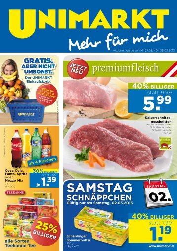 25% billiger - Unimarkt