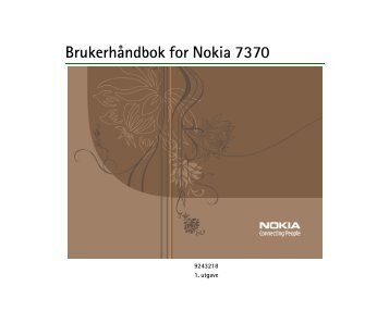 Brukerhåndbok for Nokia 7370