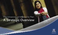 A Strategic Overview - University of Melbourne