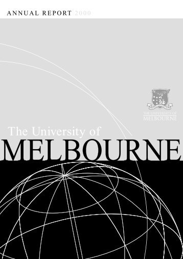 University of Melbourne annual report 2000