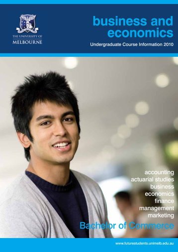 business and economics - University of Melbourne