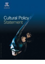 Cultural Policy Statement - University of Melbourne