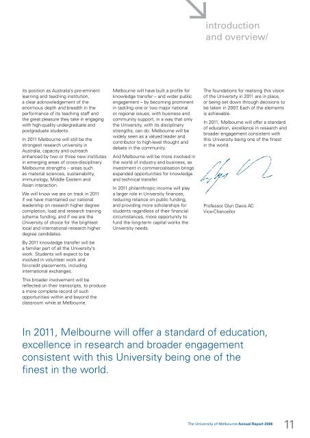 annual report/2006 - University of Melbourne